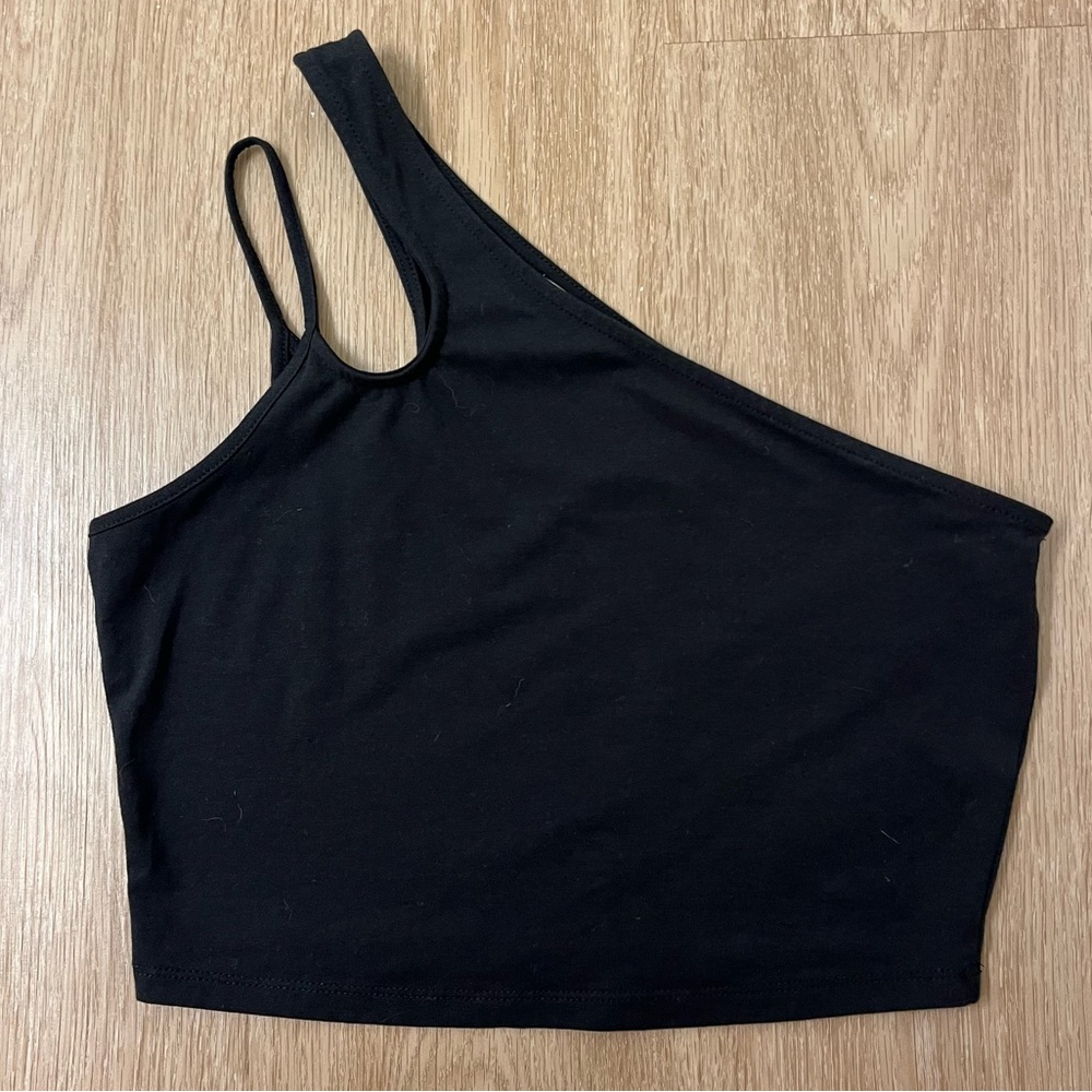 BP Black Asymmetrical Sleeveless Tank Top
